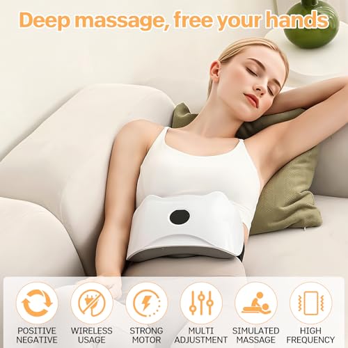  MASSEREN electrrique sans fil bruler graisses optimiser digestion amincissement ceinture massage