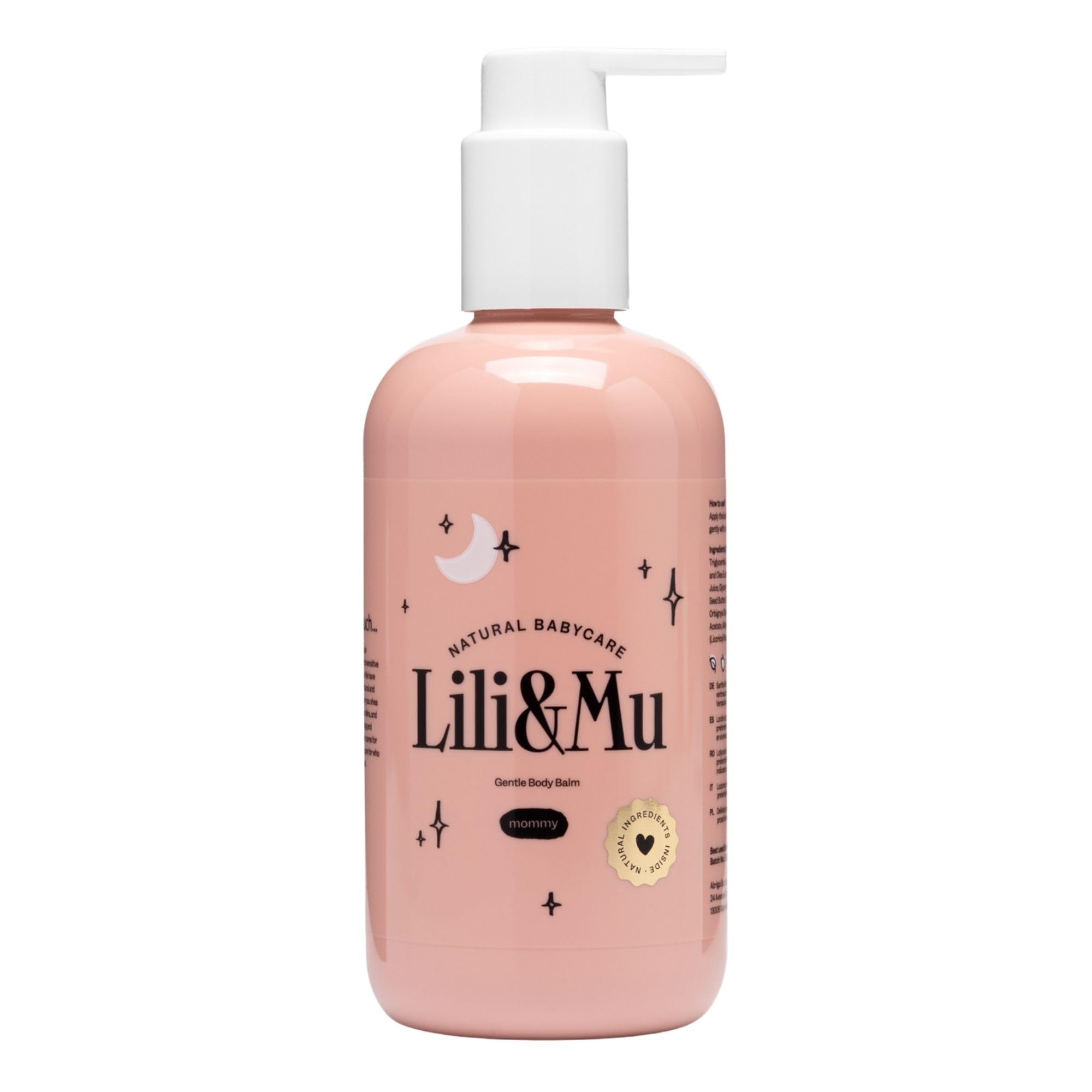 Lili&Mu Creme pour Femme Enceinte 300 ml | Crème Anti-Vergetures et Améliore l'Elasticité Hydrate | Peau Sèche Hydratée