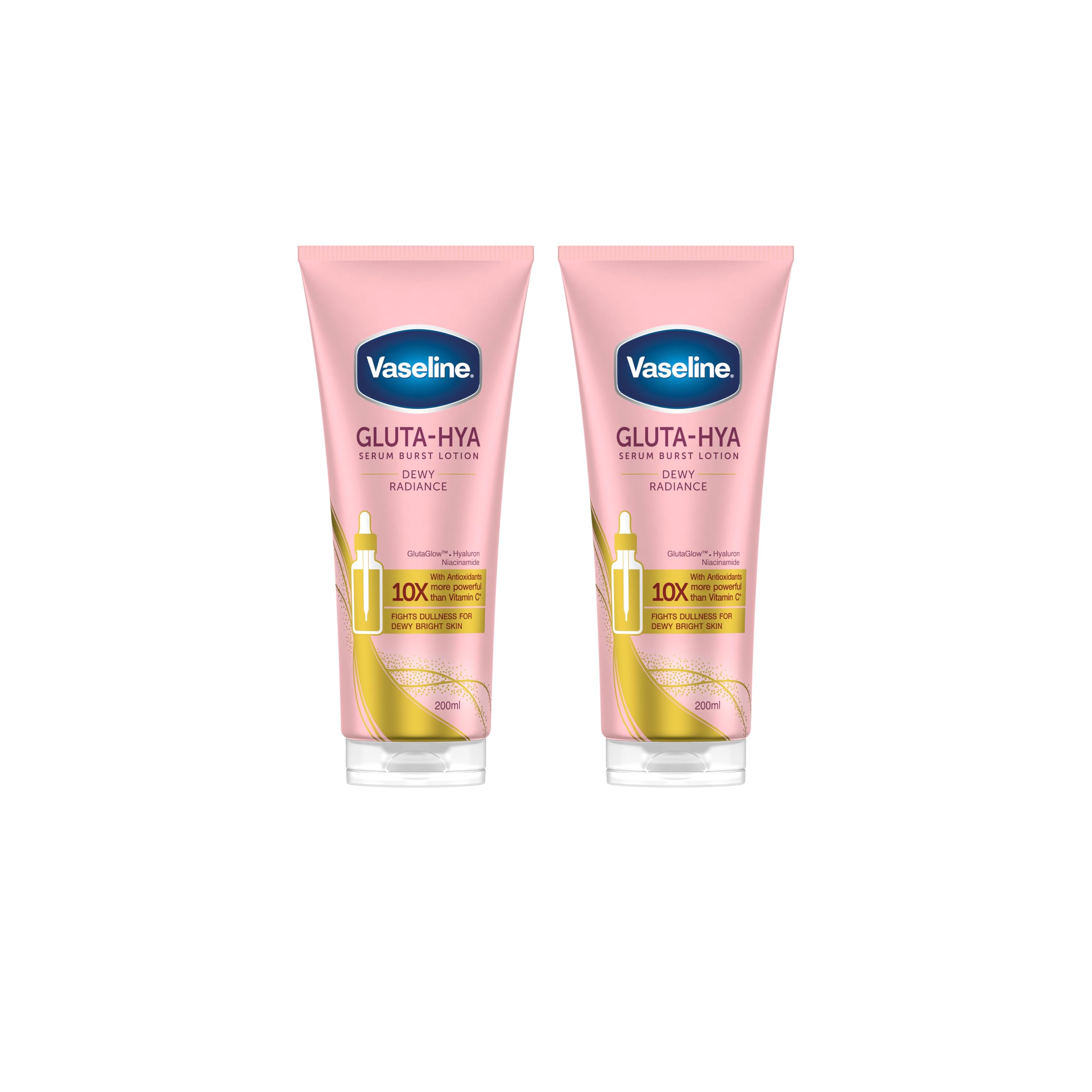 Vaseline Crème Hydratante Avoine avec Antioxydants pour une Peau Douce, 2 × 200 ml