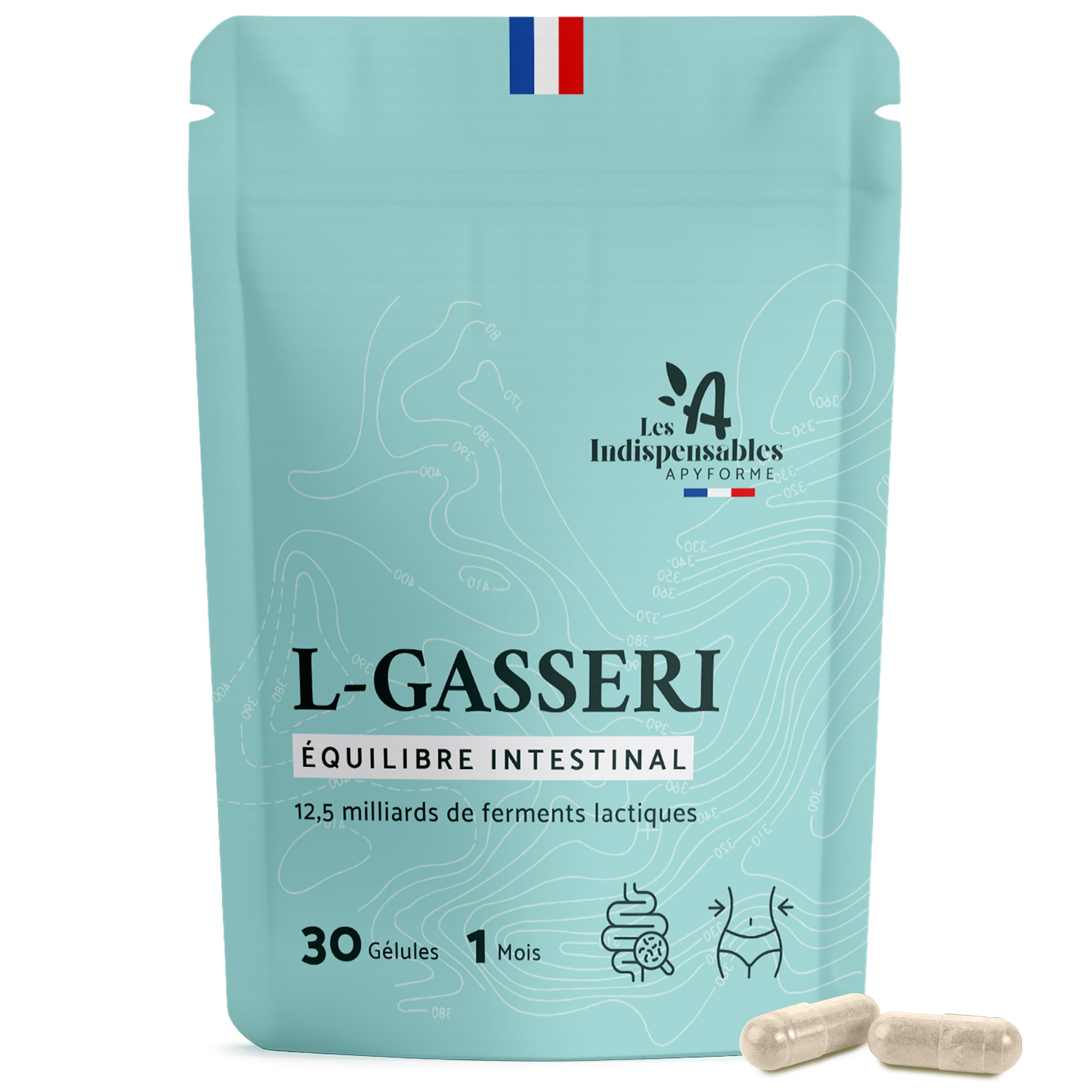 Probiotique Lactobacillus Gasseri Apyforme Ventre Plat - Digestion - Gélules Gastro-Résistantes - 30 Gélules Fabrication